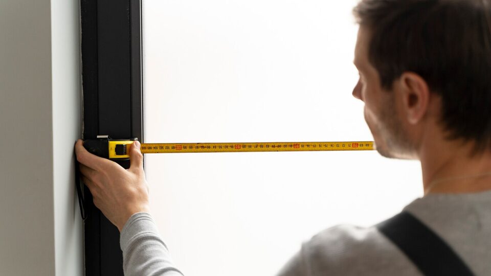Homme qui prend des mesures